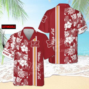 Personalized Miler High Life All Over Print 3D Hawaiian Shirt  - Thelegend59