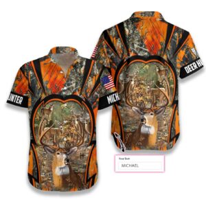 Personalized Name Deer Hunting Hawaiian Aloha Hawaiian Shirtss  - Thelegend59