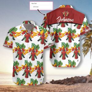 Personalized Name Firefighter Tropical Banana Pattern Hawaiian Aloha Hawaiian Shirtss  - Thelegend59