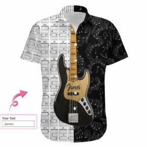 Personalized Name Guitar Hawaiian Aloha Hawaiian Shirtss  - Thelegend59