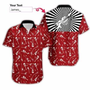 Personalized Name Guitarist Hawaiian Aloha Hawaiian Shirtss  - Thelegend59
