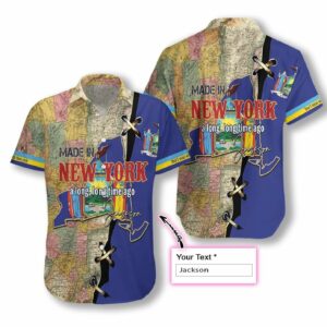 Personalized Name Made In New York Hawaiian Aloha Hawaiian Shirtss  - Thelegend59