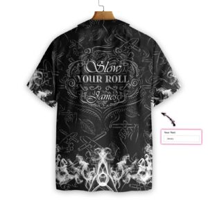 Personalized Name Tobacco Pattern Hawaiian Aloha Hawaiian Shirtss  - Thelegend59