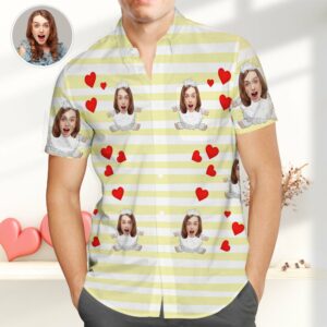Personalized Photo Hawaiian Shirts Sweet Sheep Hawaiian Shirtss Gift For Friends  - Thelegend59