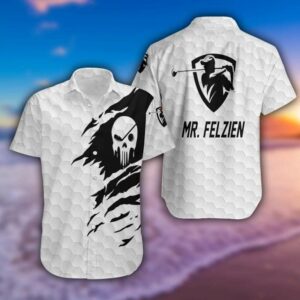 Personalized The Golf Skull Hawaiian Aloha Hawaiian Shirtss  - Thelegend59