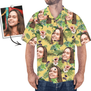 Personalized Tropical Summer Custom Face Photo Hawaiian Aloha Hawaiian Shirtss  - Thelegend59
