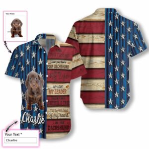Personalized Your Pet Photo Dachshund With Sayings Hawaiian Aloha Hawaiian Shirtss  - Thelegend59