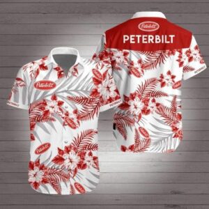 Peterbilt Hawaiian Tropical Hawaiian Graphic Print Short Sleeve  - Thelegend59