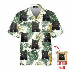 (Photo Inserted) Chihuahua Dog Merry Christmas Leaves Tropical Hawaiian Shirt - For Men And Women - Kids  - Thelegend59