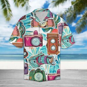 Photograph Blue Floral Multicolor Amazing Design Hawaiian Shirt For Men Women  - Thelegend59