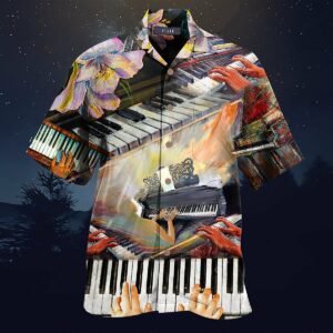 Piano Art Vintage Hawaiian Shirt For Men Women  - Thelegend59