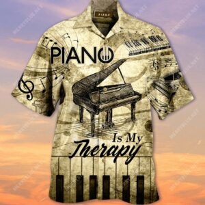 Piano Is My Therapy Hawaiian Shirt  - Thelegend59