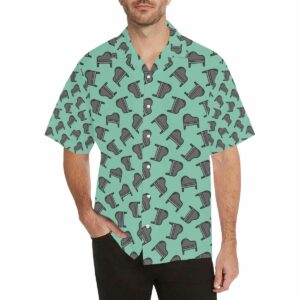 Piano Pattern Print Design Mens All Over Print Hawaiian Shirt  - Thelegend59