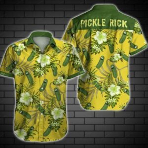 Pickle Rick Hawaiian Shirt  - Thelegend59