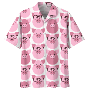 Pig  White Amazing Design Unisex Hawaiian Shirt  - Thelegend59
