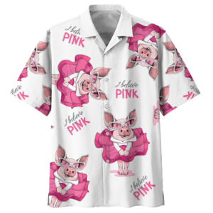 Pig  White Awesome Design Unisex Hawaiian Shirt  - Thelegend59