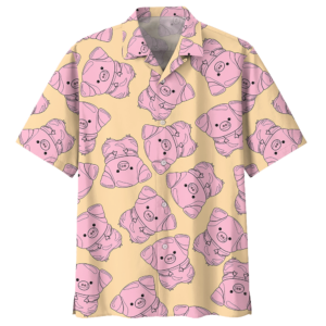 Pig  Yellow Nice Design Unisex Hawaiian Shirt  - Thelegend59