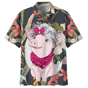 Pig Gray Amazing Design Unisex Hawaiian Shirt  - Thelegend59