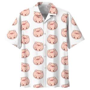 Pig Hawaiian Shirt Black For Men Women  - Thelegend59
