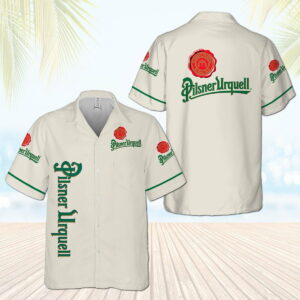 Pilsner Urquell All Over Print 3D Aloha Summer Beach Hawaiian Shirt  - Thelegend59