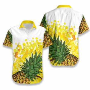 Pineapple Pattern Hawaiian Aloha Hawaiian Shirtss  - Thelegend59