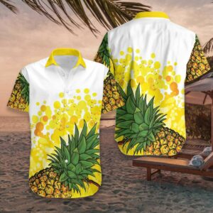 Pineapple Pattern Hawaiian Shirt For Men Women  - Thelegend59