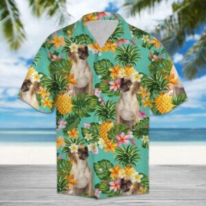 Pineapple Puggle  Colorful Awesome Design Unisex Hawaiian Shirt  - Thelegend59