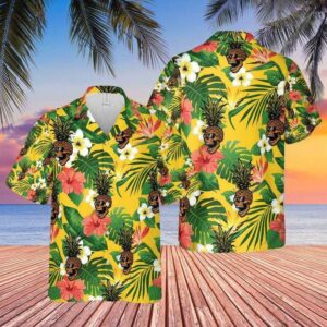 Pineapple Tropical Hawaiian Shirt For Men Women  - Thelegend59