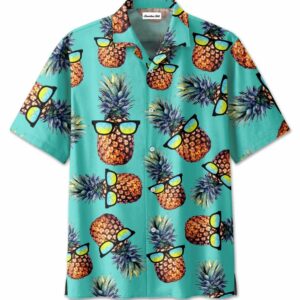 Pineapple Wear Sunglasses Tropical Full Printing Hawaiian Shirts  - Thelegend59