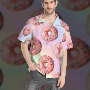 Pink Donuts Hawaiian Shirt For Men Women  - Thelegend59