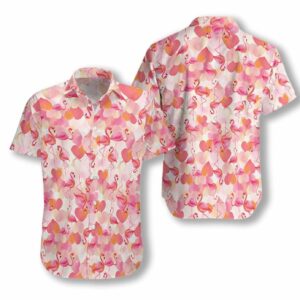 Pink Flamingo Hawaiian Aloha Hawaiian Shirtss  - Thelegend59