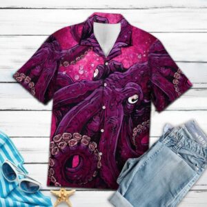Pinky Octopus Pink Unique Design Hawaiian Shirt For Men Women  - Thelegend59