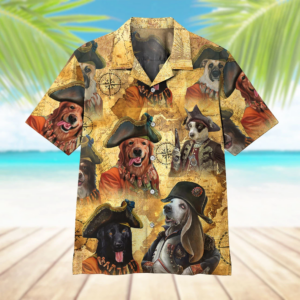 Pirate Dogs Hawaiian Shirt For Men Women  - Thelegend59