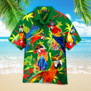 Pirate Parrots Tropical Hawaiian Shirts Pn303079Lb - For Men And Women - Kids  - Thelegend59