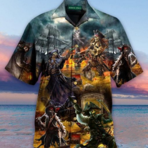 Pirate Skull Treasure Hawaiian Shirt For Men Women  - Thelegend59