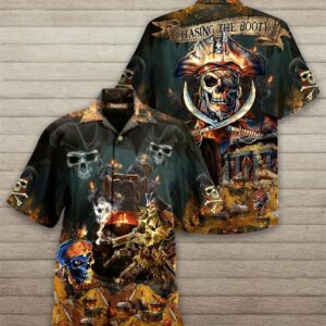 Pirates Chasing The Booty Hawaiian Shirt For Men Women  - Thelegend59
