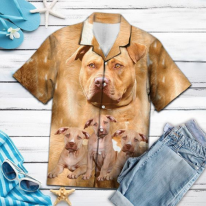 Pit Bull Terrier Hawaiian Shirt For Men Women  - Thelegend59
