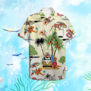 Pitbull Funny On The Beach Unisex Hawaiian Shirt  - Thelegend59