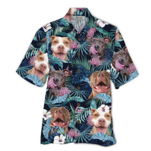 Pitbull Hawaiian Shirt For Men Women  - Thelegend59