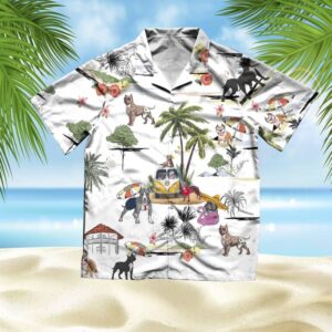 Pitbull Hawaiian Shirt Hawaii Beach Retro  - Thelegend59