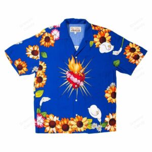 Pleasures Heart Button Down All Over Print 3D Hawaiian Shirt And Beach Short  - Thelegend59