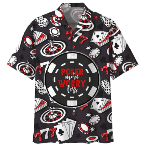 Poker Black Awesome Design Unisex Hawaiian Shirt  - Thelegend59