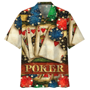 Poker Colorful High Quality Unisex Hawaiian Shirt  - Thelegend59
