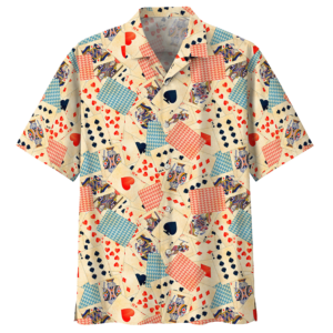 Poker Peach Amazing Design Unisex Hawaiian Shirt  - Thelegend59