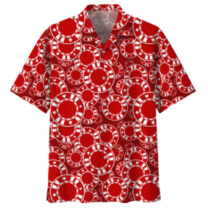 Poker Red Unique Design Unisex Hawaiian Shirt  - Thelegend59