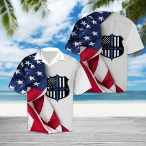 Police Blue Red Awesome Design Hawaiian Shirt For Men Women  - Thelegend59