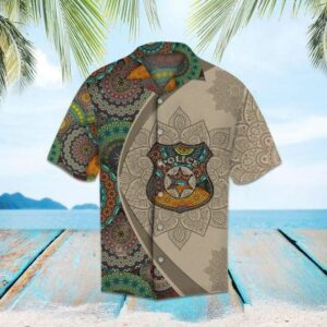 Police Button Hawaiian Shirt For Men Women  - Thelegend59