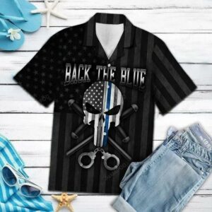 Police Hawaiian Shirt - Unihawaiian Shirtsex - Adult -  - Thelegend59