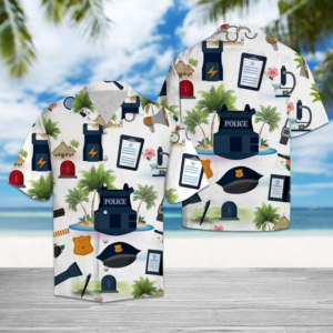 Police On Vacation Hawaiian Shirt For Men Women  - Thelegend59
