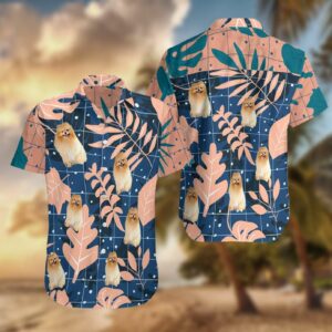Pomeranians Blue Pink Awesome Hawaiian Shirt For Men Women  - Thelegend59